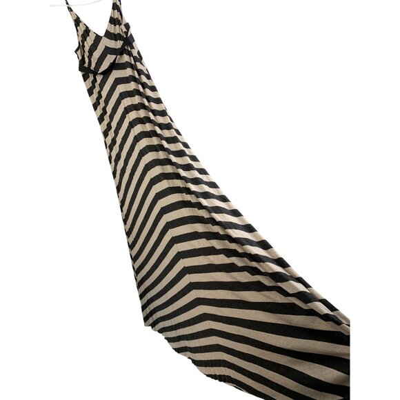 Scoop NYC Small Maxi Camisole Dress Stripe Straps NWT Beach Travel Vacay - Picture 1 of 8